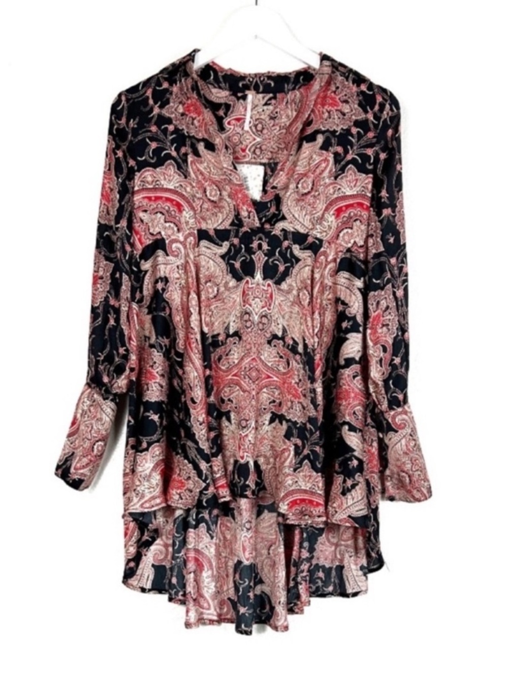 NWT Free People oversized whimsygoth Field Of Butterflies fairy Top Size XS NEW